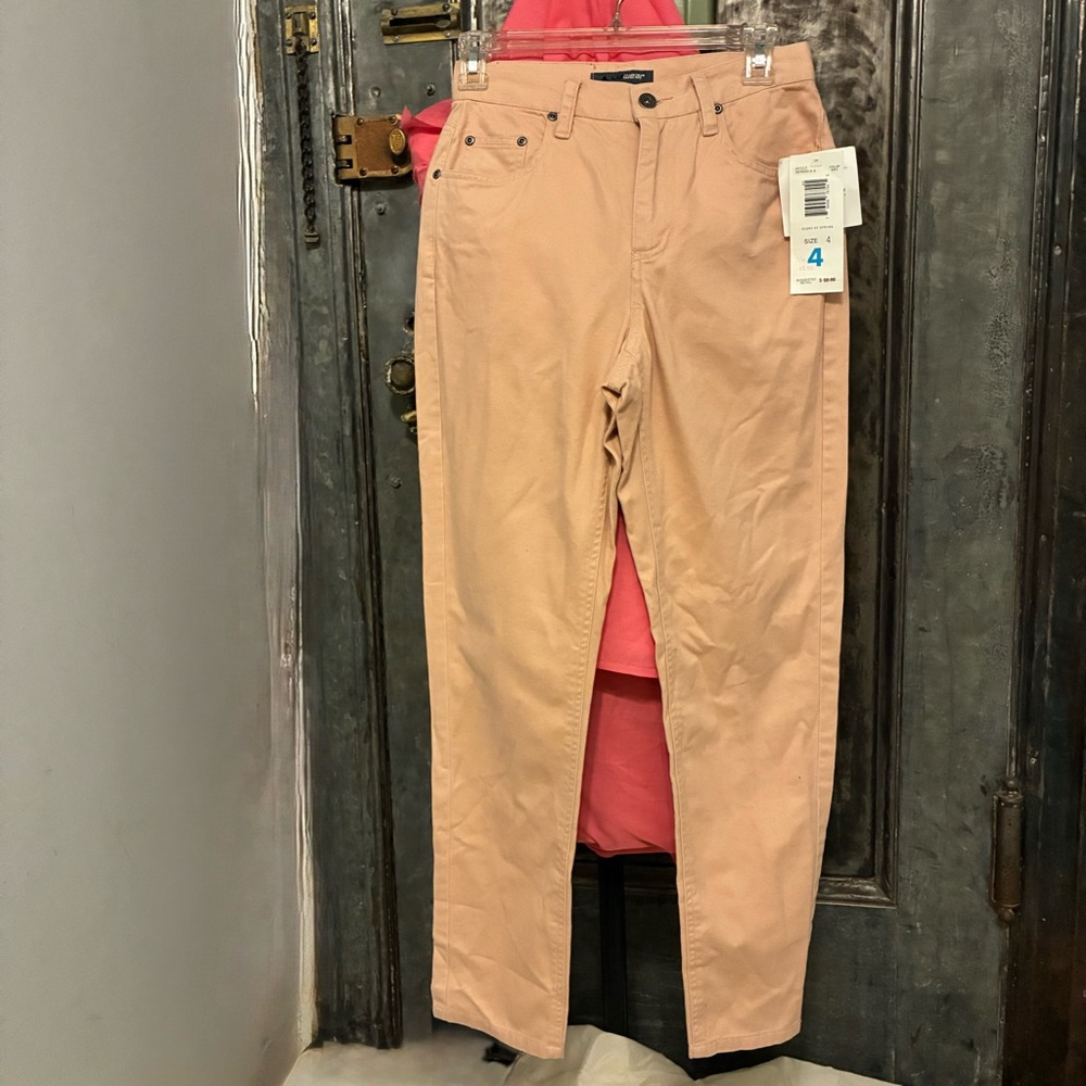 small 26" NWT  Vintage Lizwear soft pink mid rise jeans microsanded cotton